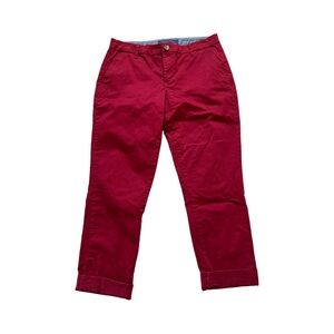 Tommy Hilfiger Red Cropped Pants